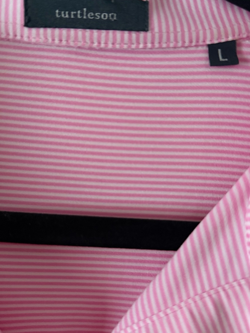 Turtleson Polo Shirt Mens Pink Performance Golf Stretch Logo - Picture 3 of 5